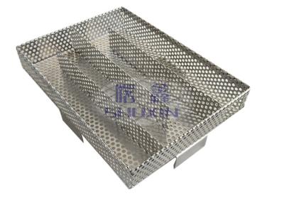 China Stainless Steel BBQ Cold Smoke Generator Strong Square Shape with Perforated Mesh for sale
