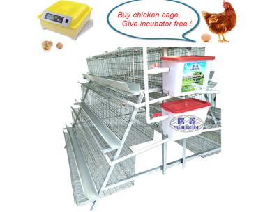 China Jaula galvanizada Q235 durable de la capa del pollo para la granja de pollo comercial en venta