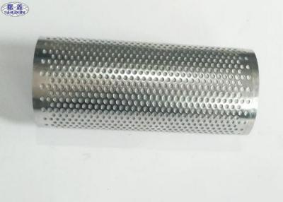 China Micro Metal Mesh Perforated Filter Tube High Strength Customized Hole for sale