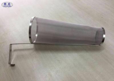 China Homebrew Stainless Steel Hop Filter 300 Micron Round Cylinder For Boiling for sale