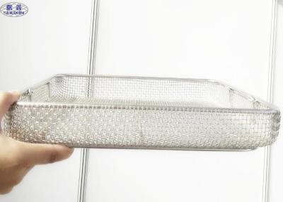 China Sterilization Stainless Steel Mesh Basket Basket Medical Autoclave Tray for sale