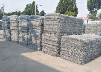 China 2x1x1m Filled Stone Hot Galvanized Iron Heavy Duty Gabion Baskets for sale