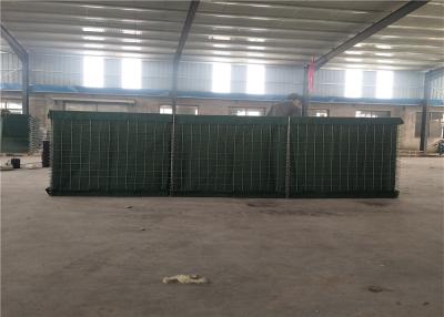 China Malla de alambre modificada para requisitos particulares caja militar de Gabion de la pared de las bolsas de arena de Hesco del gobierno en venta