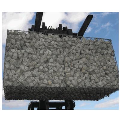 China Anti Rust Woven Gabion Baskets 1mx1mx1m Stone Filled Rock Protection for sale