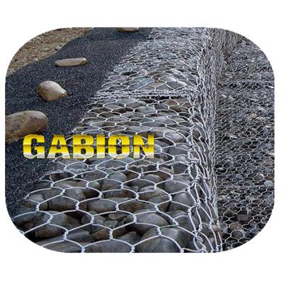 China Standard 1x1x2 Meter Pvc Coated Gabion Basket Heavy Galvanized Wire Hexagonal Wire Mesh Box for sale