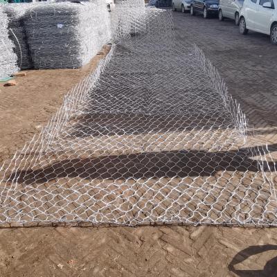 China Heavy Duty 3.0 Mm Galfan Mesh Gabion Baskets 2m X 1m X 1m Wire For Retaining Walls for sale