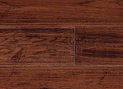 China Hickory Solid Hardwood Flooring,handscraped & distressed surface, character grade, different colors available for sale