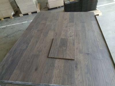 China American Hickory Engineered wood flooring with handscraped surface for sale