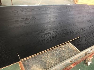 China 100% Pure Black Oak Multi-Layers Engineered Wood Flooring for sale