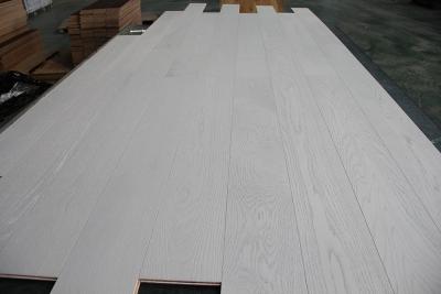 China Pure White Stained Oak Multi-ply Engineered Wood Flooring for sale