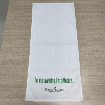 China 100% Cotton Luxury Hotel Towels Custom logo bath towel white towels with logo for sale