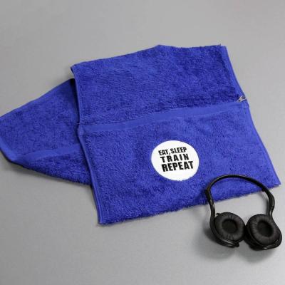 China custom logo soft absorbent cotton hooded gym towel for sale