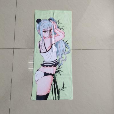 Chine serviette de plage libre de microfiber de bande dessinée de plage de serviette de peignoir de bain de sable fait sur commande sexy adulte magique en gros d'impression à vendre