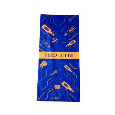 China Hot sale microfibre sand free quick dry beach towel with logo custom print light weight recycled beach towel for sale