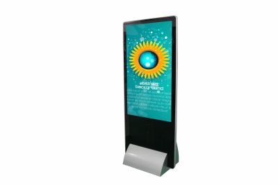 China Ultra Slim Interactive Touch Display Lcd Windows Android Os Advertising Display Totem 43'' Floor Stand for sale