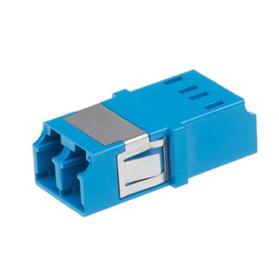 China LC One Piece Integrated Fiber Optic Adapter Blue Color Apply To Ethernet Network for sale