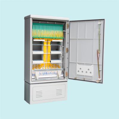 China SMC Fiber Termination Cabinet 144/288/576 Fibers Single Side Lockable Door for sale