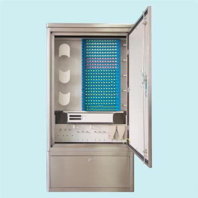 China Stainless Steel Outdoor Fiber Distribution Cabinet Slide Type Structure For Cable for sale