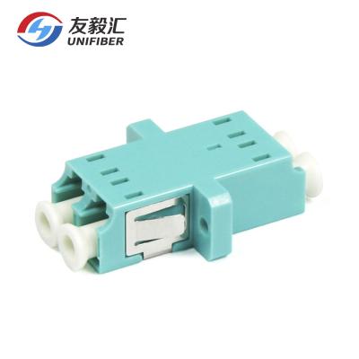 China LC/UPC To LC/UPC Duplex OM3 OM4 Fiber Optic Adaptor for sale