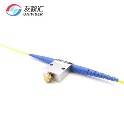 中国 手動調節可能なインライン可変的な繊維光学の減衰器MVOA 1550nm 販売のため