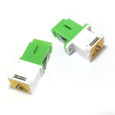 China CATV Metro SC APC Shutter Fiber Optic Adapter ROHS For Laser Protection for sale