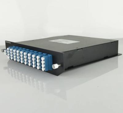 China Módulo atérmico de 40 gavetas da montagem em rack Calibre de diâmetro de fios do canal DWDM Mux Demux à venda
