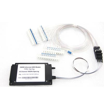 China 40CH 48CH 100G AAWG Athermal AWG Module DWDM Mux Demux Flat Top Gaussian for sale