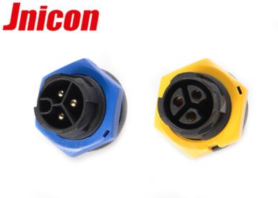 China Multi Color Waterproof 3 Pin Male And Female Connectors Panel Mount 20A DC Power Socket for sale
