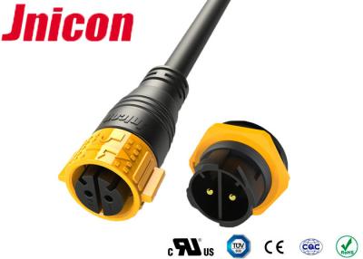 China Plastic High Current Waterproof Connectors 500V  2 Phase Cable Molded For Power for sale