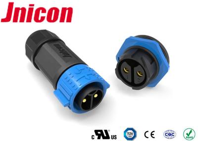 China 50Amp High Current Waterproof Connectors , High Current Power Connectors Jnicon 2 Pin for sale
