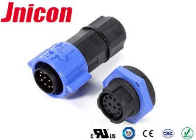 China Panel Type Waterproof Data Connector IP67 5A 12 Pin Male Female Plug With Socket for sale