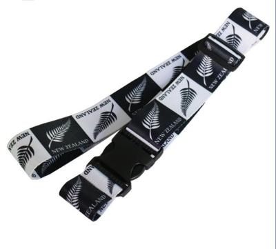 China Custom Logo Printing Suitcase Belt Strap With TSA Digital Locks for sale
