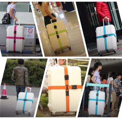China 2 Inches Lockable Personalised Luggage Straps With Names 180CM Length  for sale