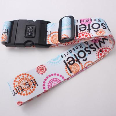 China Custom Luggage Shoulder Strap , Luggage Accessories Straps With Lock for sale