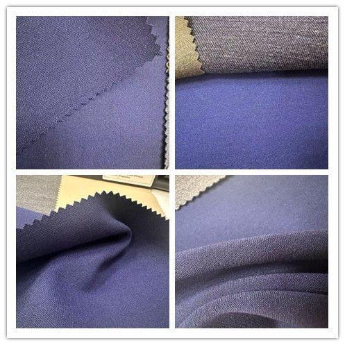 Polyester/Rayon/Spandex Double Weave Twill Fabric Piece Dyed for Lady′s Suit, Pant, Dress