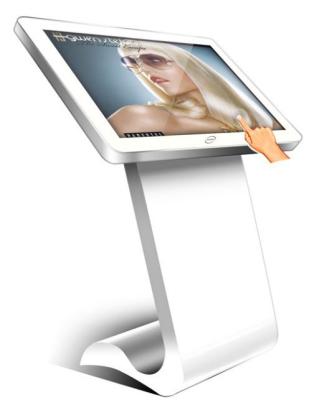 China 40 Inch Touch Screen Floor Standing LCD Advertising Player Digital Signage Kiosk for sale