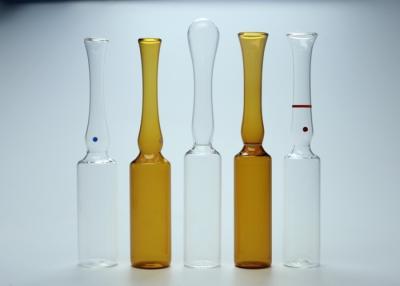 China ISO Standard Empty Glass Ampoule Vial Clear / Amber Color 5ml Capacity for sale