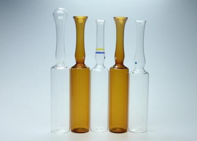 China Empty Glass Injectable Ampoules Transparent / Amber Color 10ml Capacity for sale