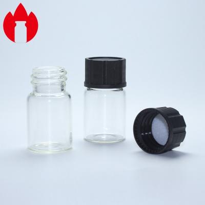 China Printing 7ml Glass Vials With Screw Caps Plastic Hot Stamping for sale