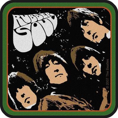 China The Beatles Woven Iron Patches Rubber Soul Album Band Logo custom size for sale