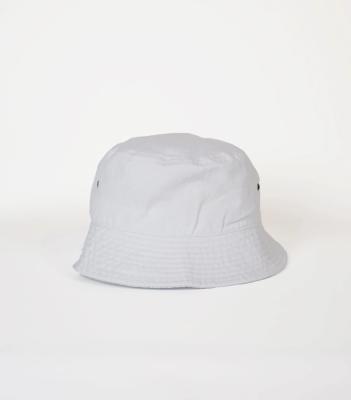 China Classic Cotton Bucket Hat White Blank Hats Custom Printing / Embroidery Logo for sale