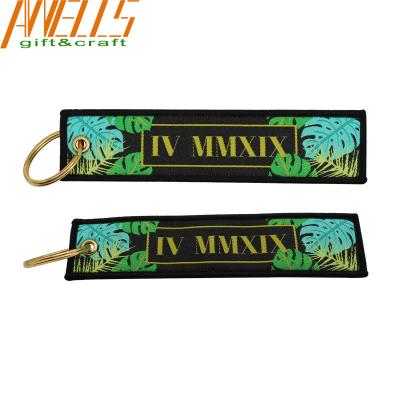 China Personalized Airplane Custom Woven Keychain Cool Simple Design for sale