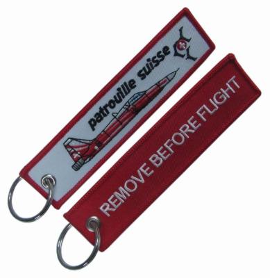 China Polyester PMS Remove Before Flight Keychain 130X30mm for sale