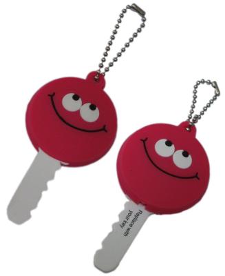 China 40MM Height PMS Color PVC Key Chain Double Single Side Flat Backing for sale