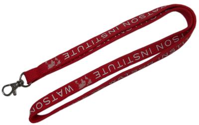 China order quantity unique product custom logo printed tube safety neck woven Lanyard for sale