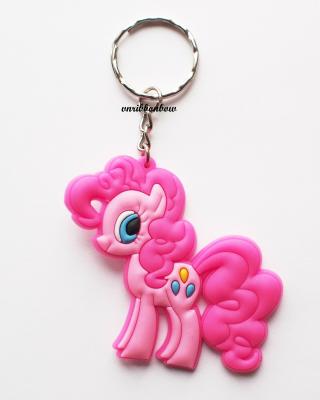 China High Quality Cartoon Design My Little Pony Pinkie Pie Rubber Keyring for sale
