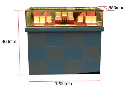 China Rectangle Shape Flat Pack Plinth With Glass Cabinet , Jewelry Watch Shop Display for sale