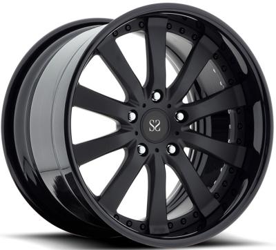China Gloss Black Customized Forged Alloy Rims 22x9.5 22x10.5 5x120 For Land Rover / 22 Inch 2-PC for sale