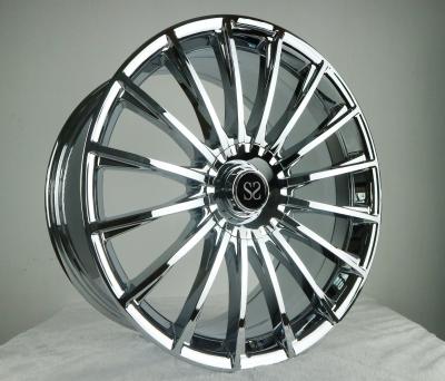 China 22 20 inch for benz s65 5x112 forged monoblock chrome aluminum alloy car wheels rims for sale