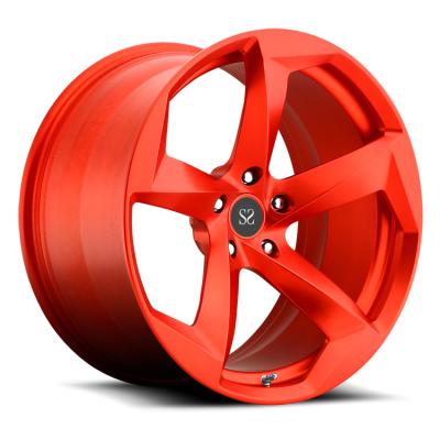 China Customized Red 2-PC Forged Alloy Rims For BWM X5  / Rim 22